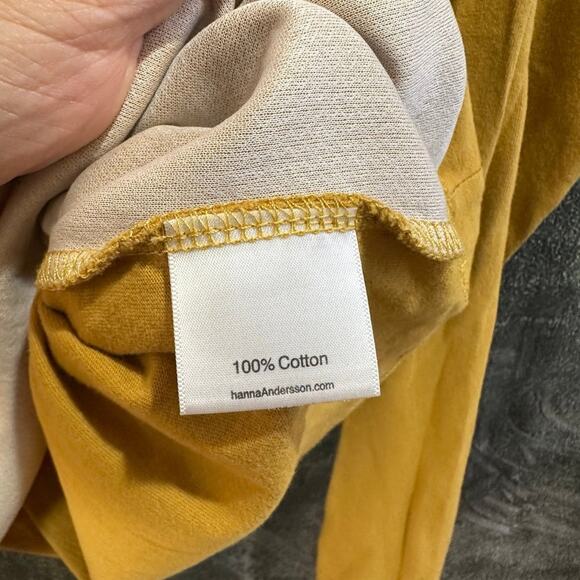 Hanna Andersson Shirt Car Applique Long Sleeve Yellow 100% Cotton Size 150cm 12Y - Picture 5 of 6